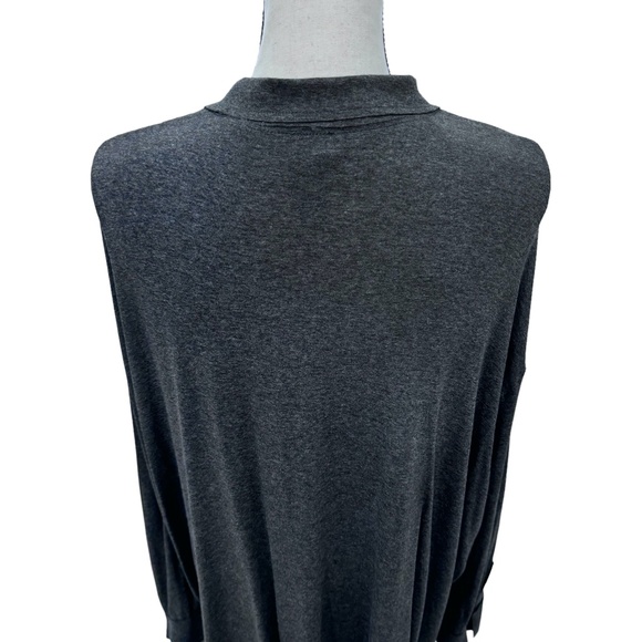 NORMA KAMALI DARK GRAY OVERSIZED BOYFRIEND NK SHIRT - NWT - Picture 11 of 16